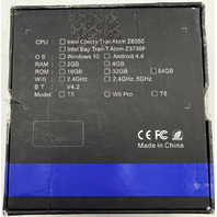 TERRYZA W5 PRO INTEL ATOM X5-Z8350 4GB DDR3 64GB EMMC FEDORA LINUX 43 POCKET PC
