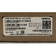 NOKIA 3HE06151ACAC-01 8 PORT GE SFP CARD V3 -48 +24 VDC IPUIBUSDAA