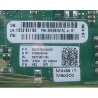 NOKIA 3HE06151ACAC-01 8 PORT GE SFP CARD V3 -48 +24 VDC IPUIBUSDAA