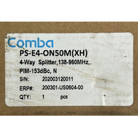 COMBA PS-E4-ON50M(XH) 4-WAY WILKINSON POWER SPLITTER