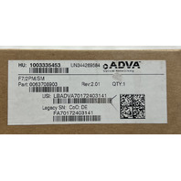 ADVA 0063708903 FSP 3000 R7 2-PORT PROTECTION MODULE (2PM/SM)