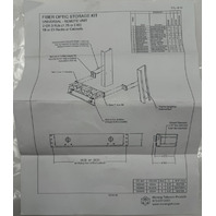 MORENG QW1305 2 RACK UNIT HORIZONTAL FIBER OPTIC SLACK STORAGE PANEL KIT