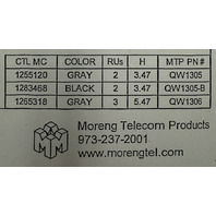 MORENG QW1305 2 RACK UNIT HORIZONTAL FIBER OPTIC SLACK STORAGE PANEL KIT