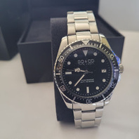 SO&CO HUDSON 5347 42MM NEW YORK WATCH WATER RESISTANT 100 METERS BLACK/SILVER