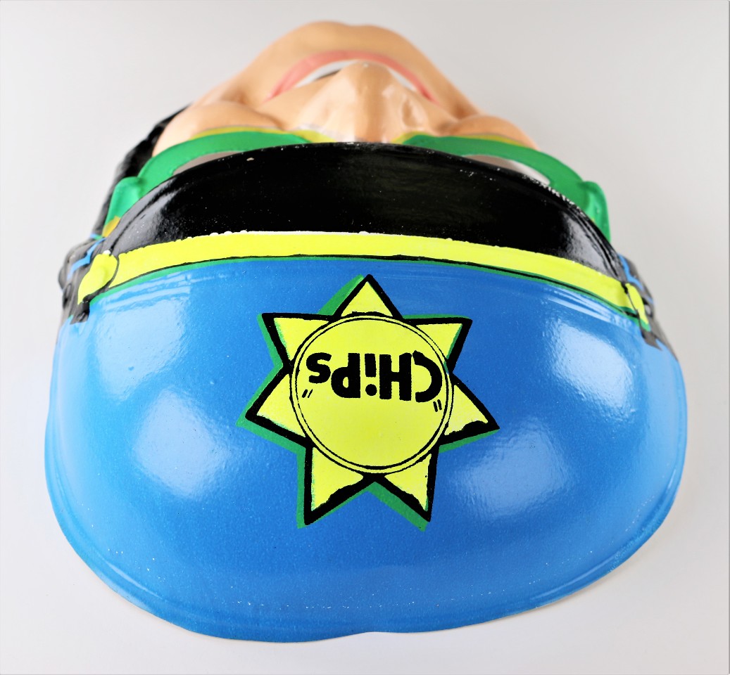 Vintage Ben Cooper CHIPs Halloween Mask CHIPS Highway Patrol Police Cop