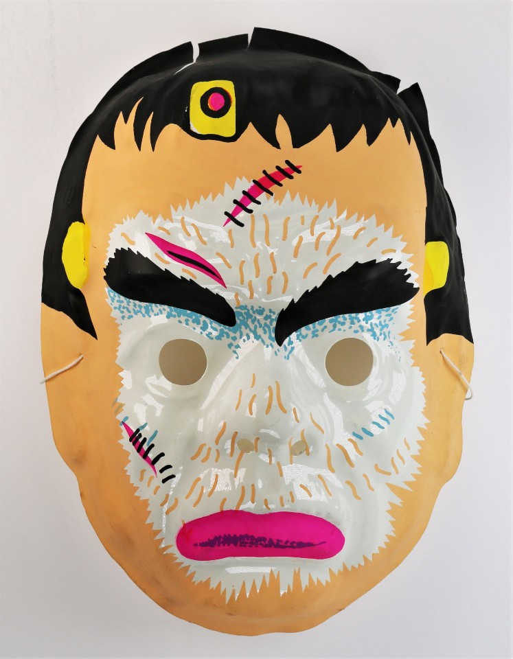 Vintage Frankenstein Halloween Mask AJ Quality 1980s Y265 The Wild Robot!