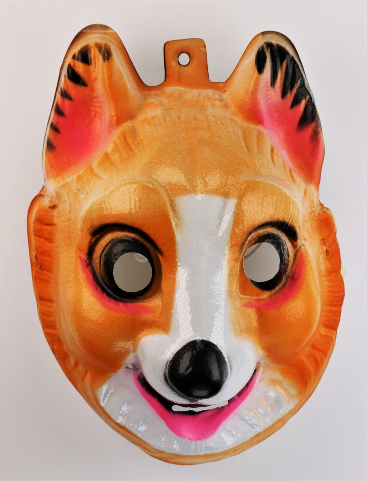 Vintage Sled Dog K9 Halloween Mask 1980s Fox Bayshore Ind Y253 The Wild Robot!