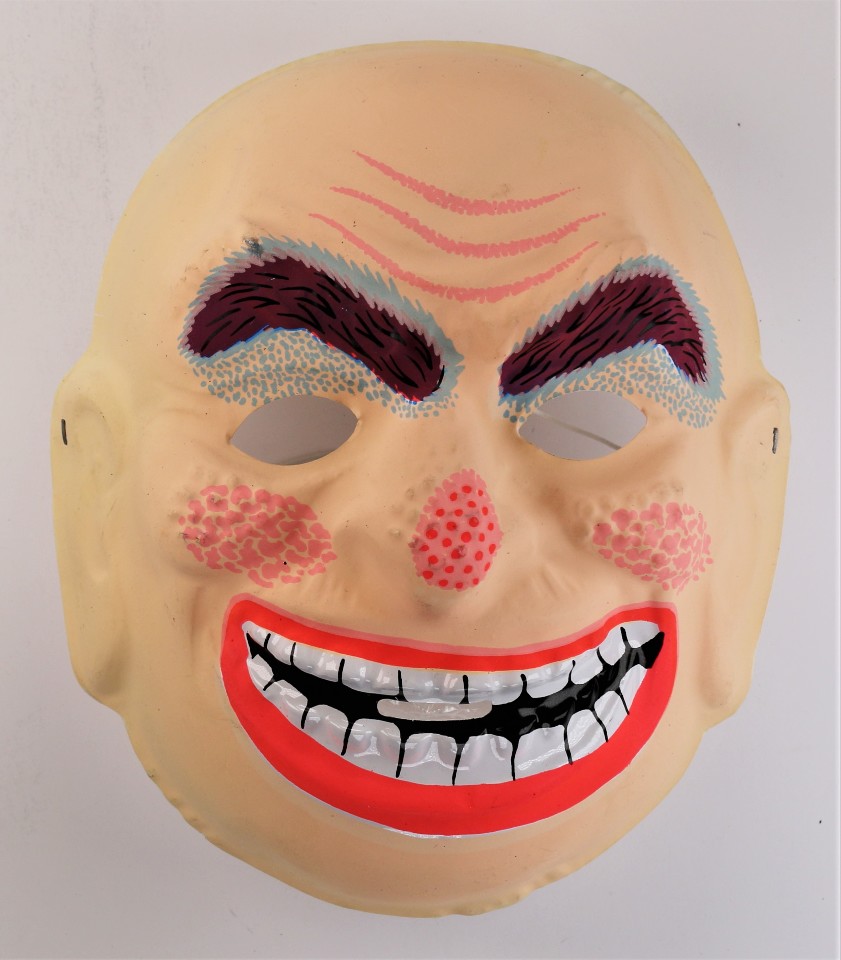 Vintage Topstone Smiling Creepy Man Halloween Mask 1980s Y248 The