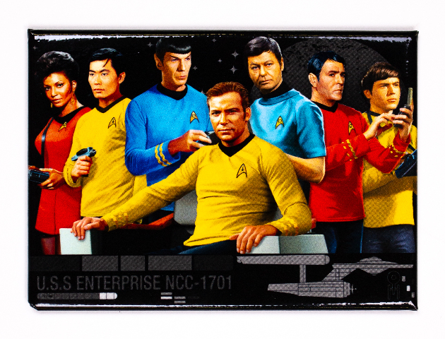 Star Trek Khan FRIDGE MAGNET Captain Kirk Spock The Enterprise McCoy