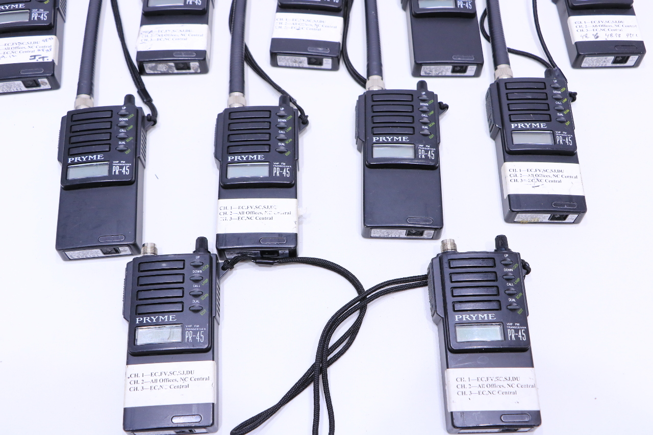 LOT OF 11 PRYME PR45 VHFFM TRANSCEIVER Premier Equipment Solutions, Inc.