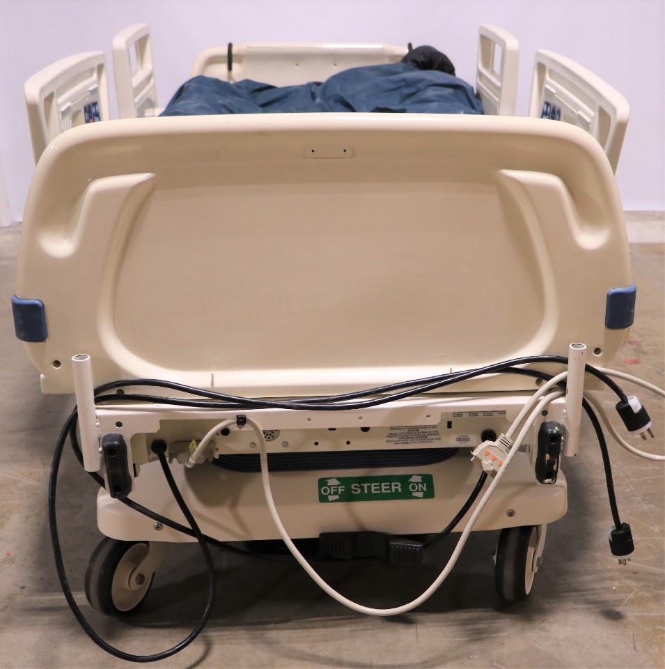 * STRYKER SECURE II 3002 HOSPITAL BED W/ AIR MATTRESS, SW ROTATE PUMP