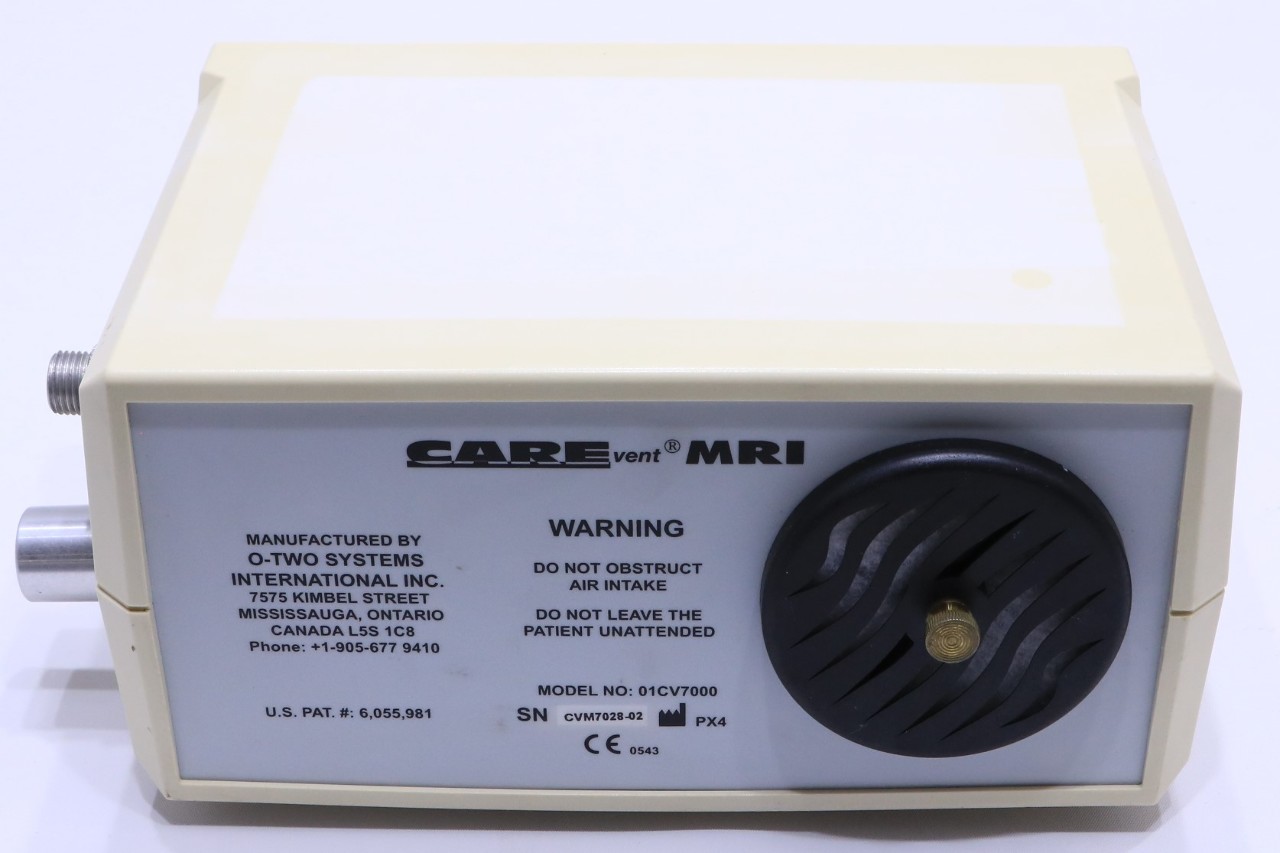 * OTWO CARE VENT MRI 01CV7000 AUTOMATIC TRANSPORT VENTILATOR EMS