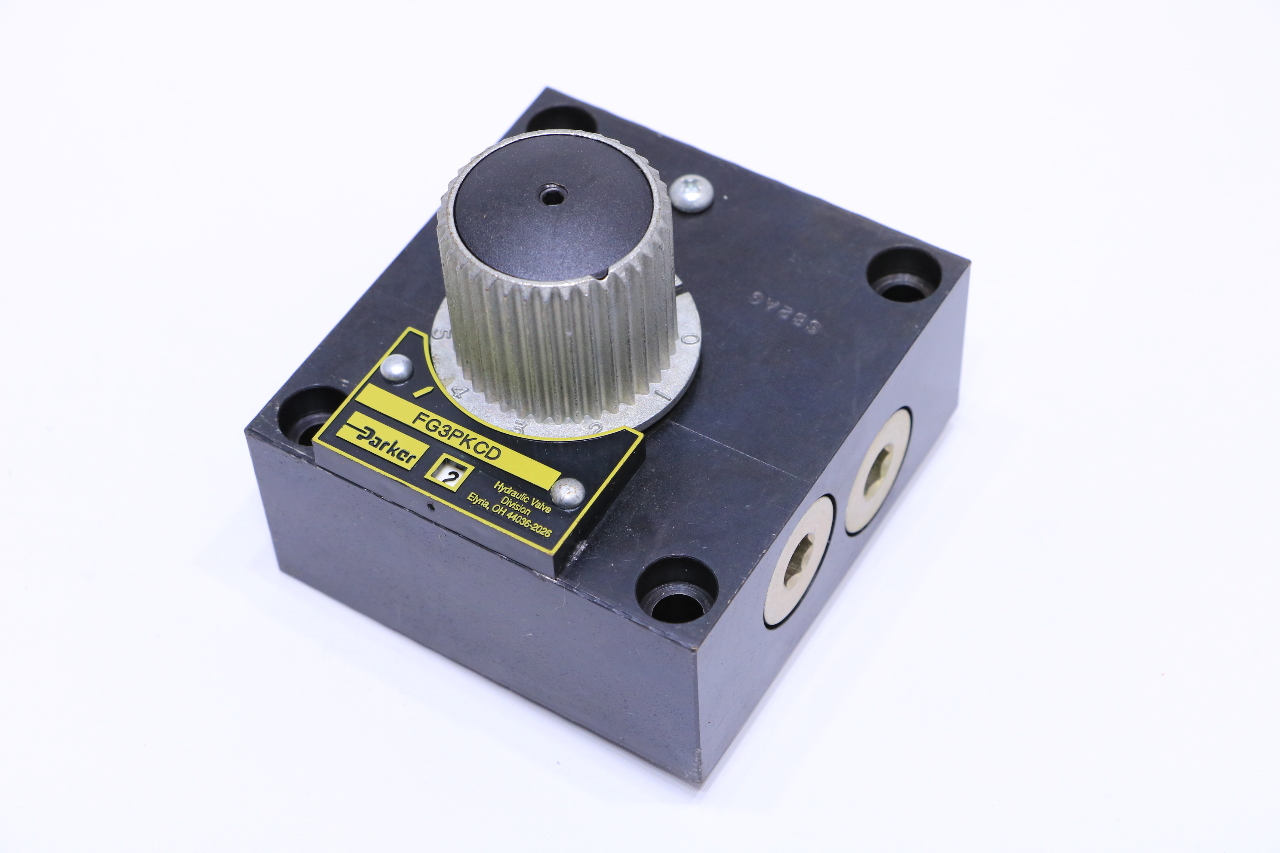 * NEW PARKER FG3PKCD HYDRAULIC FLOW CONTROL VALVE Premier Equipment