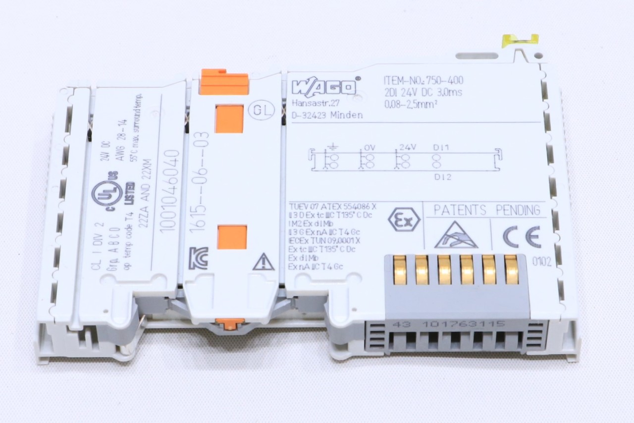 * NEW WAGO 750-400 2-CHANNEL DIGITAL INPUT MODULE 24VDC | Premier ...