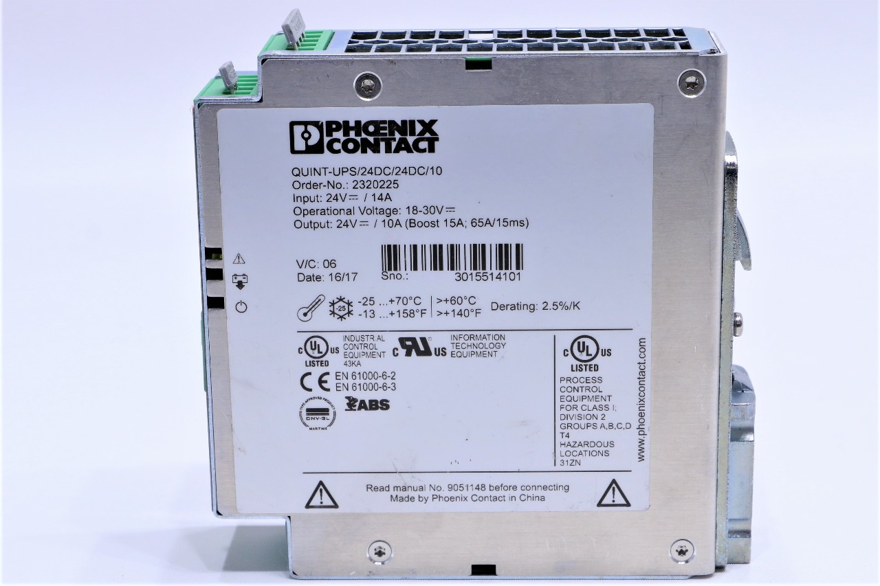 PHOENIX CONTACT QUINTUPS/24DC/24DC/10 POWER SUPPLY Premier Equipment Solutions, Inc.