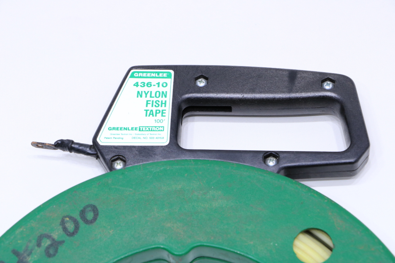 * QTY. (1) GREENLEE 43610 NYLON FISH TAPE 100' x 3/16" Premier