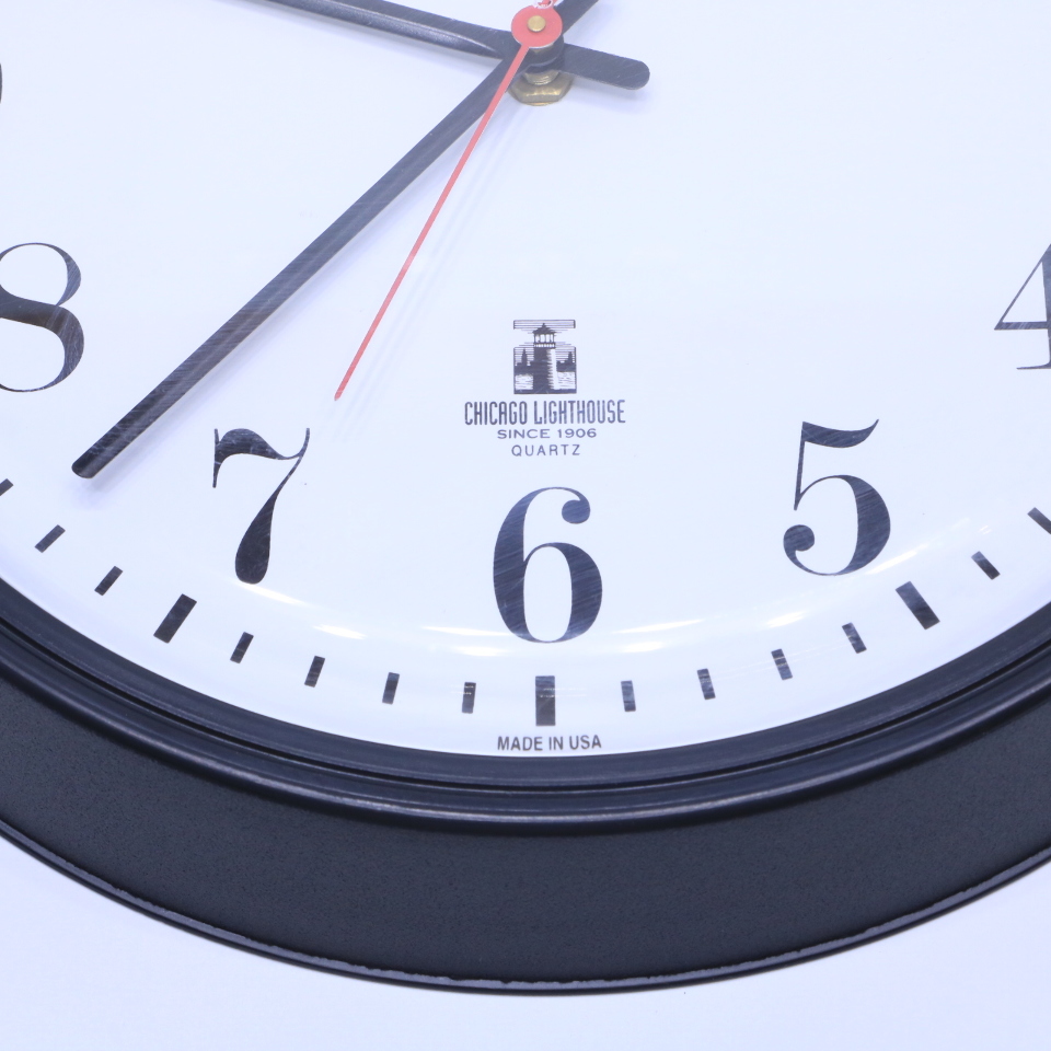 NEW CHICAGO LIGHTHOUSE INDUSTRIES COMMERCIAL CLOCK 13.5" Premier