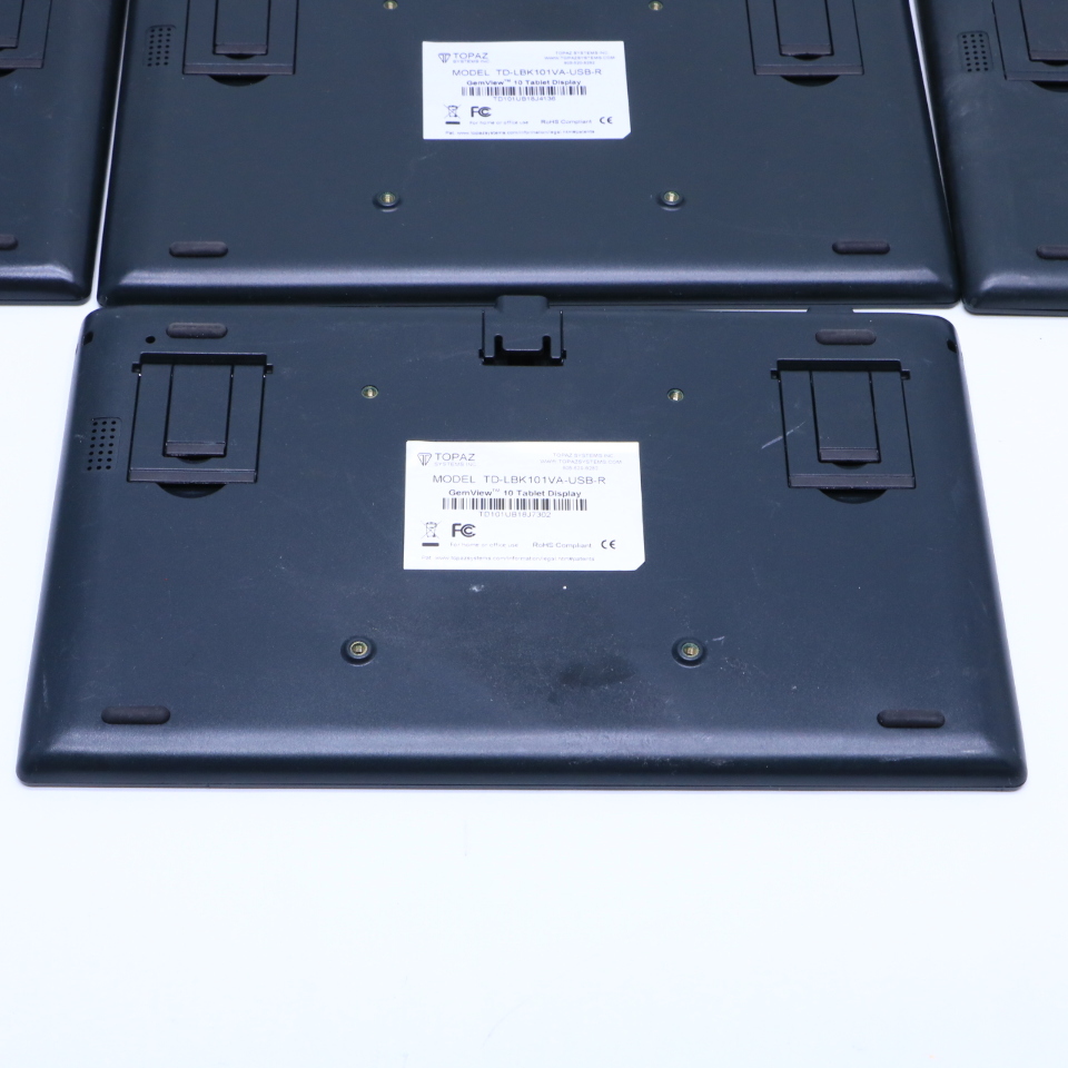 QTY. (1) TOPAZ TDLBK101VAUSBR GEM VIEW 10 TABLET DISPLAY Premier