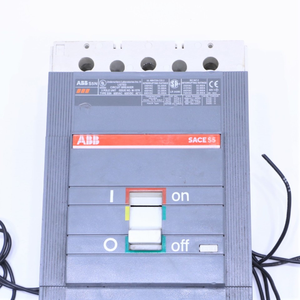 * ABB SACE S5 S5N 300A, 600V, 3P CIRCUIT BREAKER | Premier Equipment