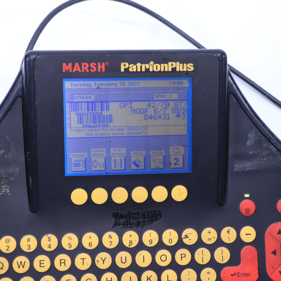 * VIDEOJET TECHNOLOGIES MARSH PATRIONPLUS P/N 29902 OPERATOR CONTROL