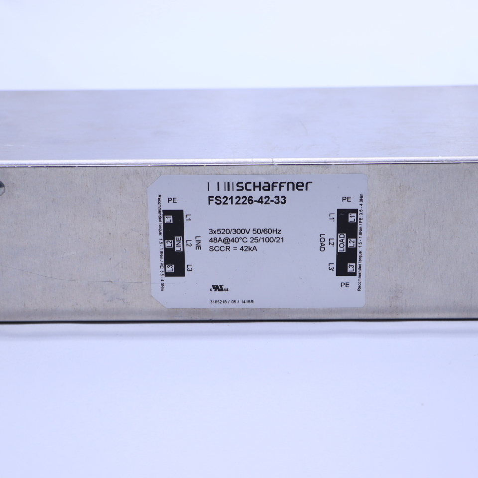 * NEW SCHAFFNER FS212264233 EMC FILTER Premier Equipment Solutions