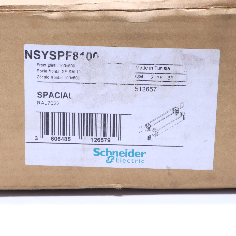 * NEW SCHNEIDER ELECTRIC NSYSPF8100 FRONT PLINTH 800 X 100 Premier