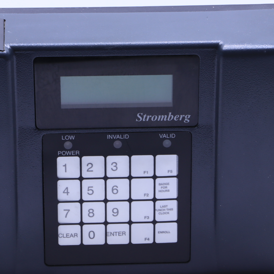 STROMBERG ACCUTIME CS2100 BIOMETRIC TIME CLOCK W/KEY Premier