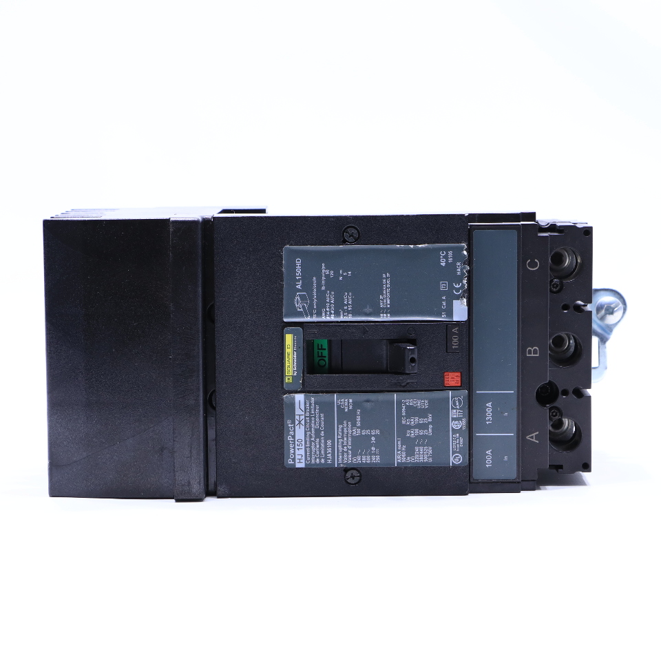 * SQUARE D HJA36100 100A 600VAC POWERPACT HJ 150 CIRCUIT BREAKER