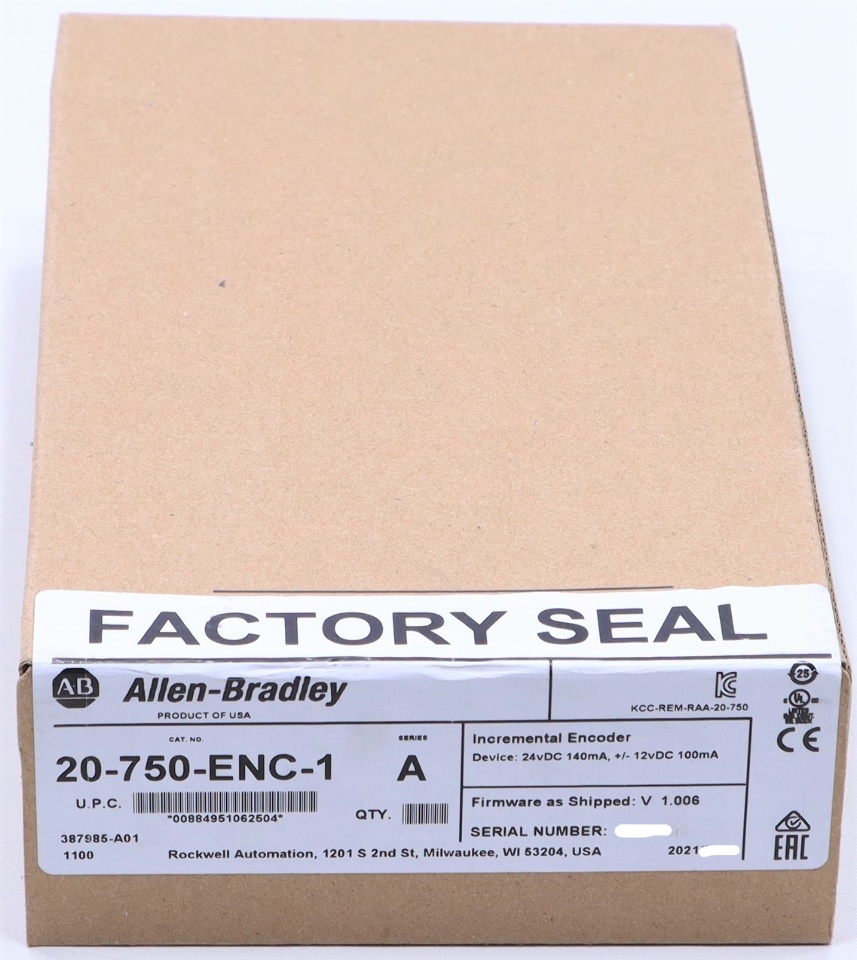 * NEW 2021 SEALED ALLEN BRADLEY 20750ENC1 INCREMENTAL ENCODER