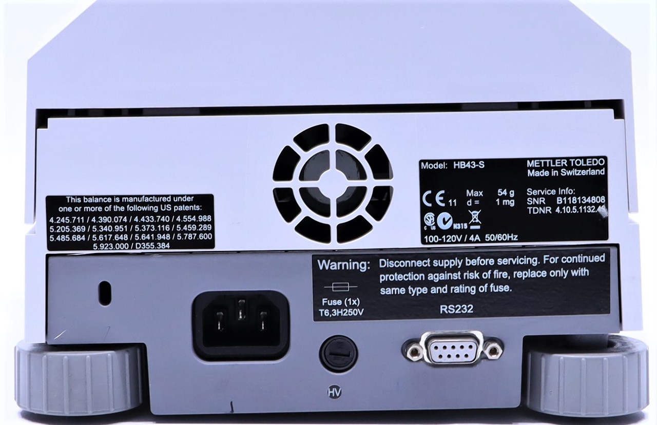 METTLER TOLEDO HB43S MOISTURE ANALYZER Premier Equipment Solutions, Inc.