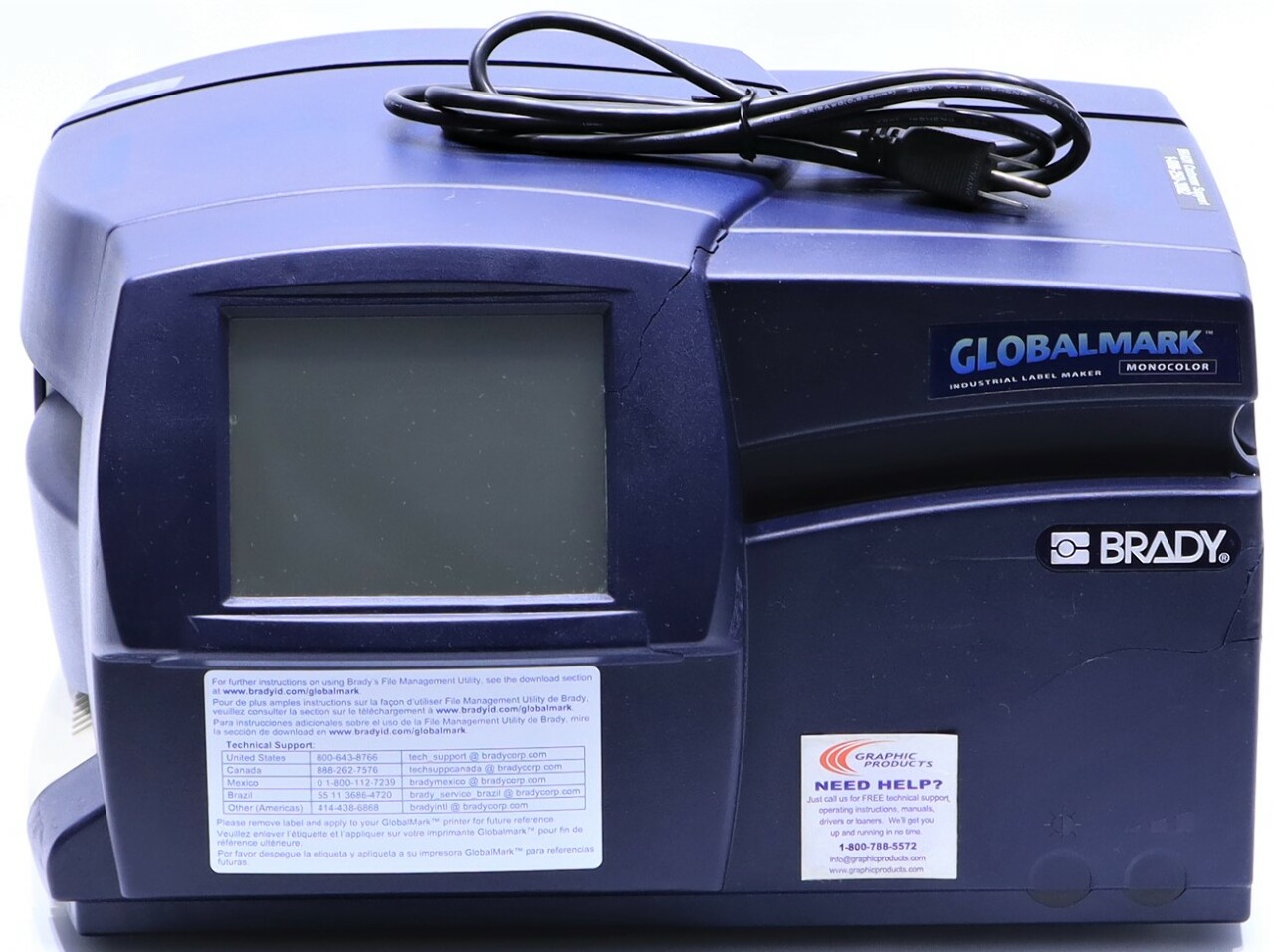 * BRADY MGL GLOBAL MARK LABEL AND SIGN MAKER 1 Premier Equipment