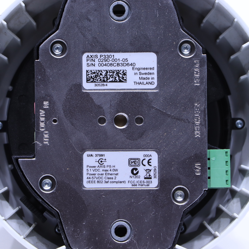 AXIS P3301 P/N 0290-001-05 SECURITY CAMERA | Premier Equipment ...