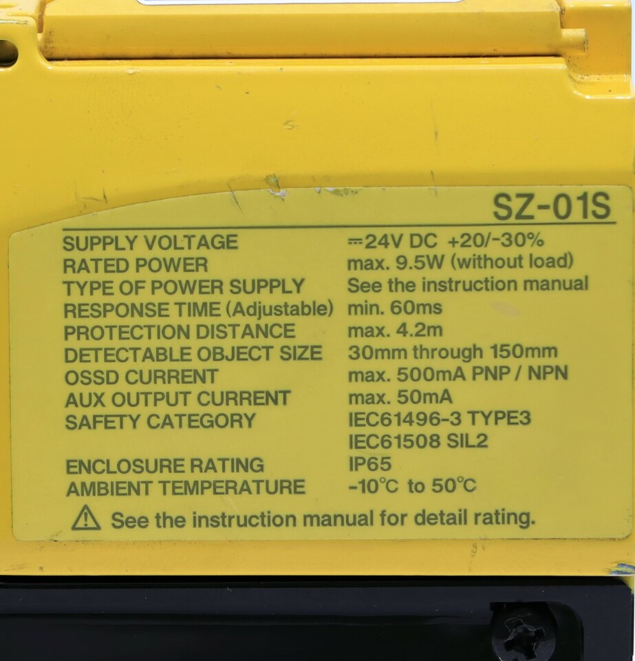 KEYENCE SZ01S SAFETY LASER SCANNER Premier Equipment Solutions, Inc.