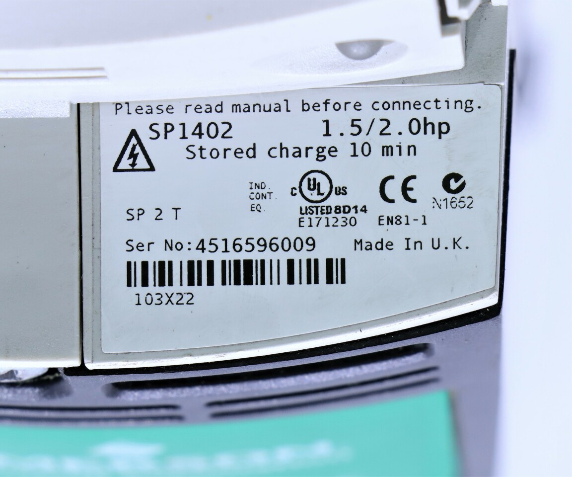 EMERSON CONTROL TECHNIQUES SP1402 UNIDRIVE 1.5/2.0HP Premier