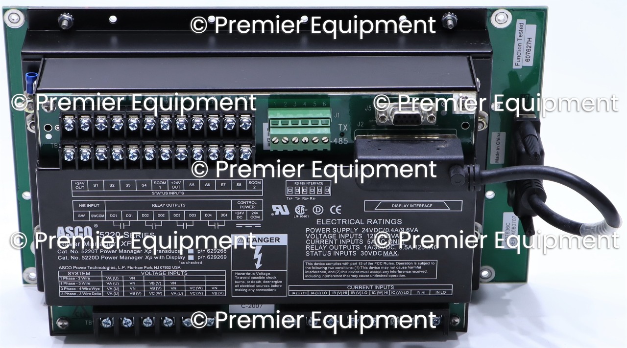 * ASCO 5220 SERIES POWER MANAGER XP Premier Equipment Solutions, Inc.