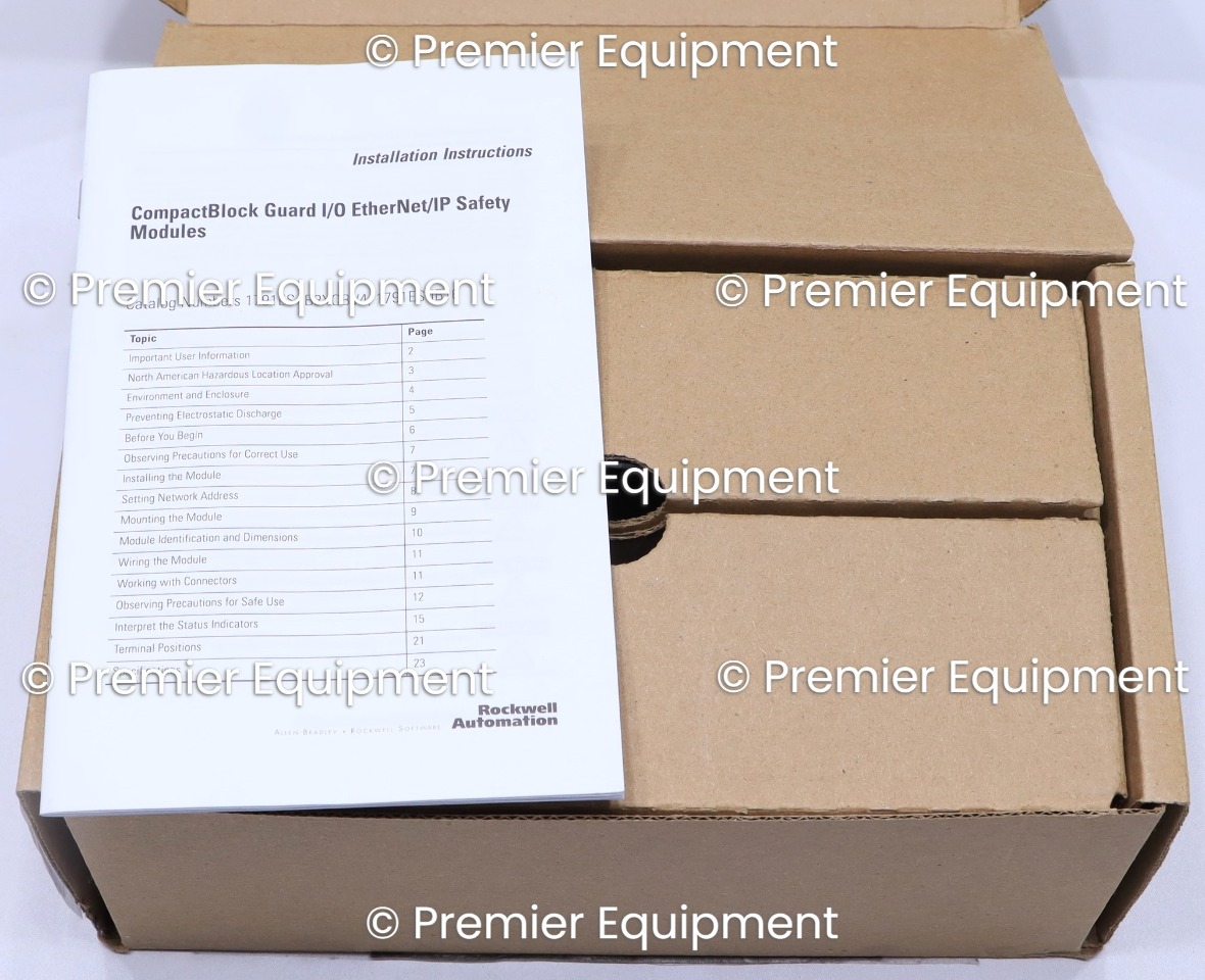 * ALLEN BRADLEY 1791ESIB8XOBV4 BLOCK I/O MODULE Premier