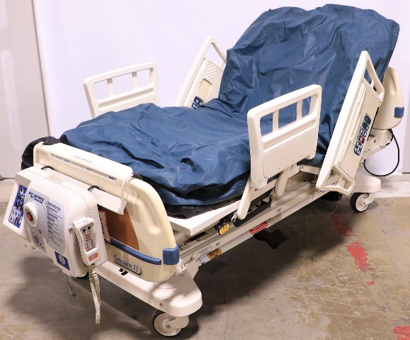 * STRYKER SECURE II 3002 HOSPITAL BED W/ AIR MATTRESS, SW ROTATE PUMP