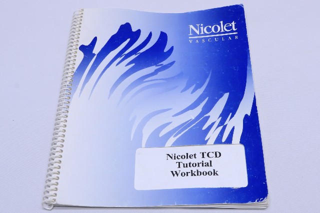 * NICOLET VASCULAR TCD TRANSCRANIAL DOPPLER TUTORIAL WORKBOOK