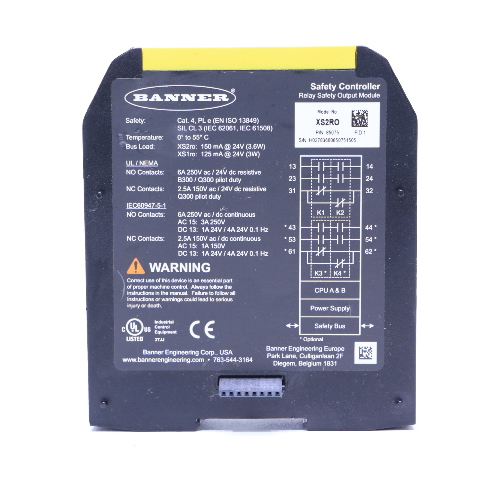 New Banner Engineering Xs2ro Safety Relay Output Module Ebay