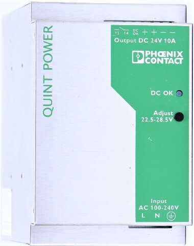 * PHOENIX CONTACT QUINT-PS-100-240AC/24DC/10 POWER SUPPLY 24VDC OUTPUT