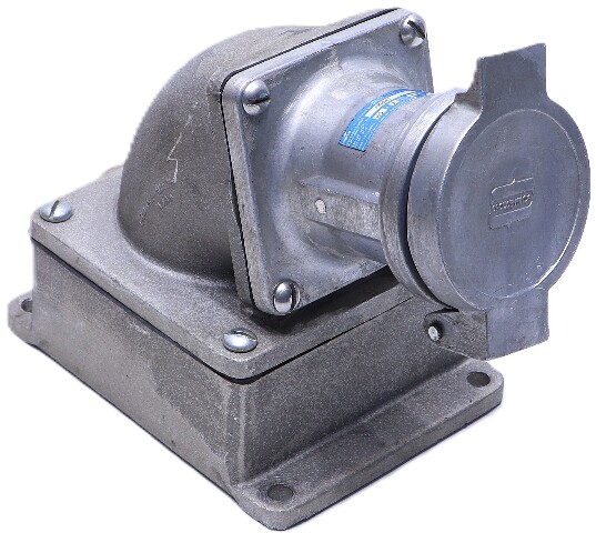 * COOPER CROUSE-HINDS AR642 60AMP 3W 4P RECEPTACLE ARKTITE WITH AJ66 BACK BOX 2"
