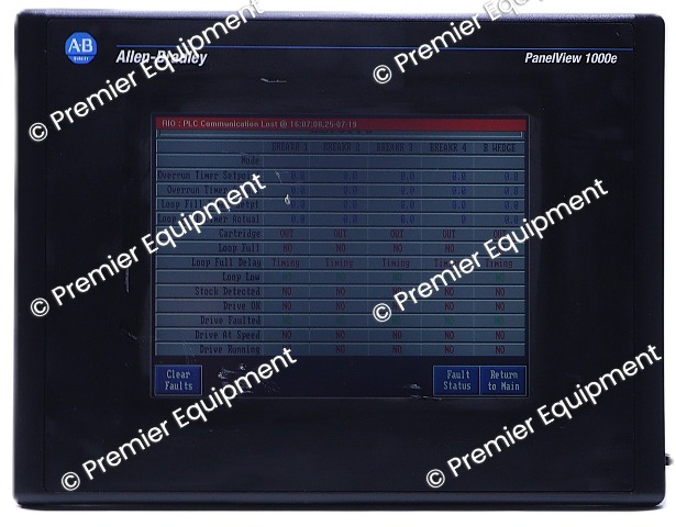 * ALLEN BRADLEY 2711E-T10C6 /D REV E OPERATOR INTERFACE 1000e