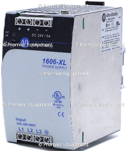 * ALLEN BRADLEY 1606-XL120E-3 SER A 3 PHASE POWER SUPPLY 24VDC *TESTED* 