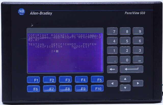 ALLEN BRADLEY 2711-B5A20 SER H FRN 4.46 PANELVIEW 600 *READ*