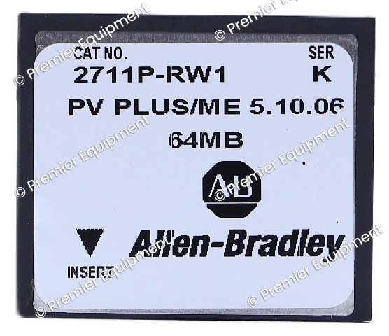 * ALLEN BRADLEY 2711P-RW1 SER K 64MB 5.10.06 COMPACT FLASH CARD PANELVIEW PLUS