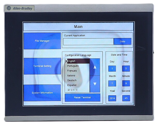 ALLEN BRADLEY 2711R-T10T /A PANELVIEW 800 HMI TERMINAL 10"