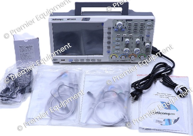 SURPLUS MULTICOMP PRO MP720025 100MHZ 1GSa/s OSCILLOSCOPE COLOR LCD