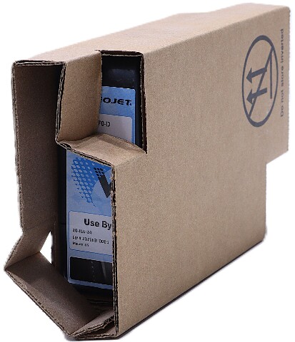 VIDEOJET V-470D V470-D BLACK TO BLUE INK CARTRIGE EXP. 7/2024