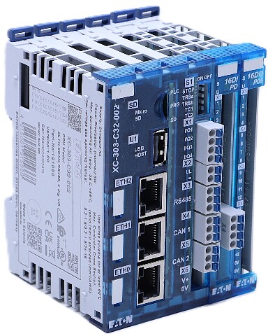 EATON XC-303-C32-002 XC300 CPU MODULE and XN-322-16DO-P05 OUTPUT MODULE