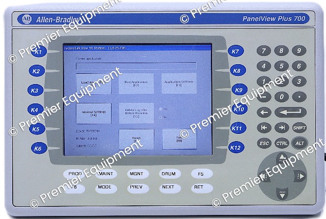 ALLEN BRADLEY 2711P-B7C4D8 KEYPAD & TOUCH PANELVIEW PLUS 700 FACTORY RESET